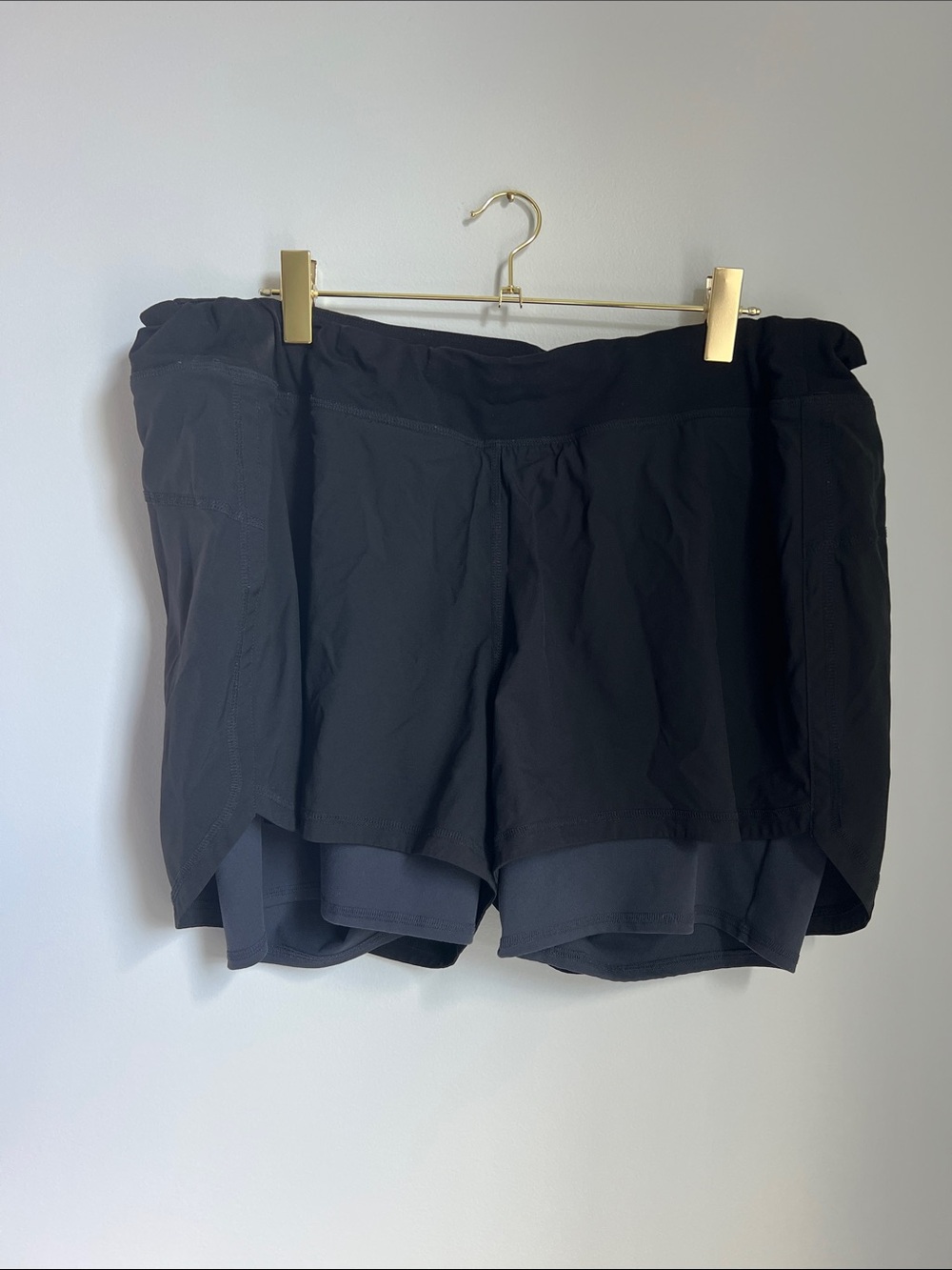 Old Navy | Active Women’s Black Athletic Layered Running Shorts Size XXL